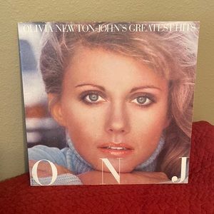 Olivia Newton John’s greatest hits vinyl record